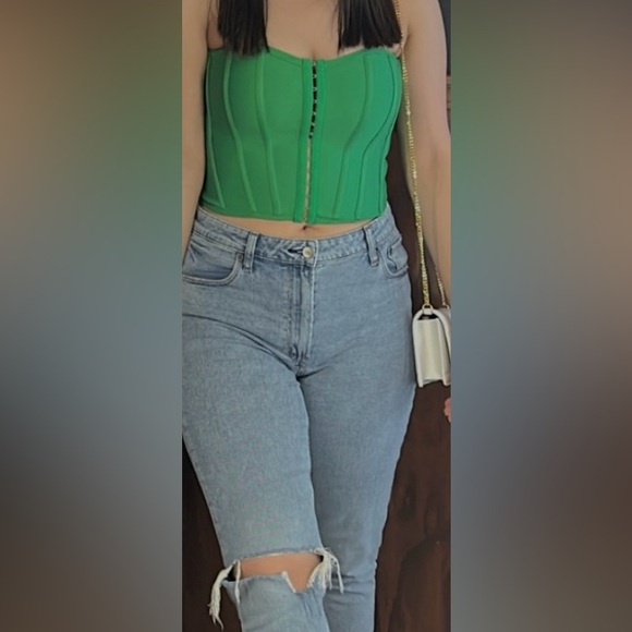 Green Corset (size medium) - Picture 3 of 3